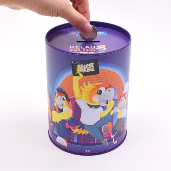 Tin piggy banks