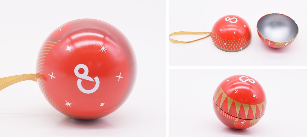 ball-shaped tin box details