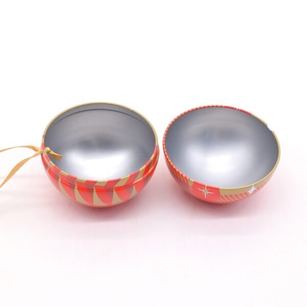Personalized Design Ball Tin Boxes for Holiday Packaging - Image 4