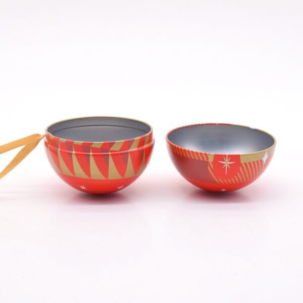 Personalized Design Ball Tin Boxes for Holiday Packaging - Image 3