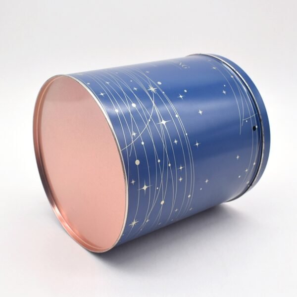 Round Custom Popcorn Tin Cans with Airtight Lid - Image 4