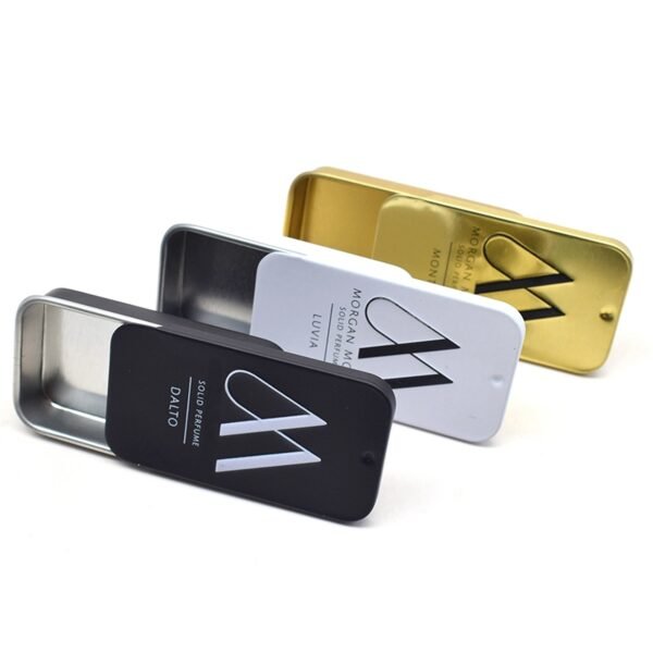 Portable Solid Perfume Tin Case for Travel Use - Image 2