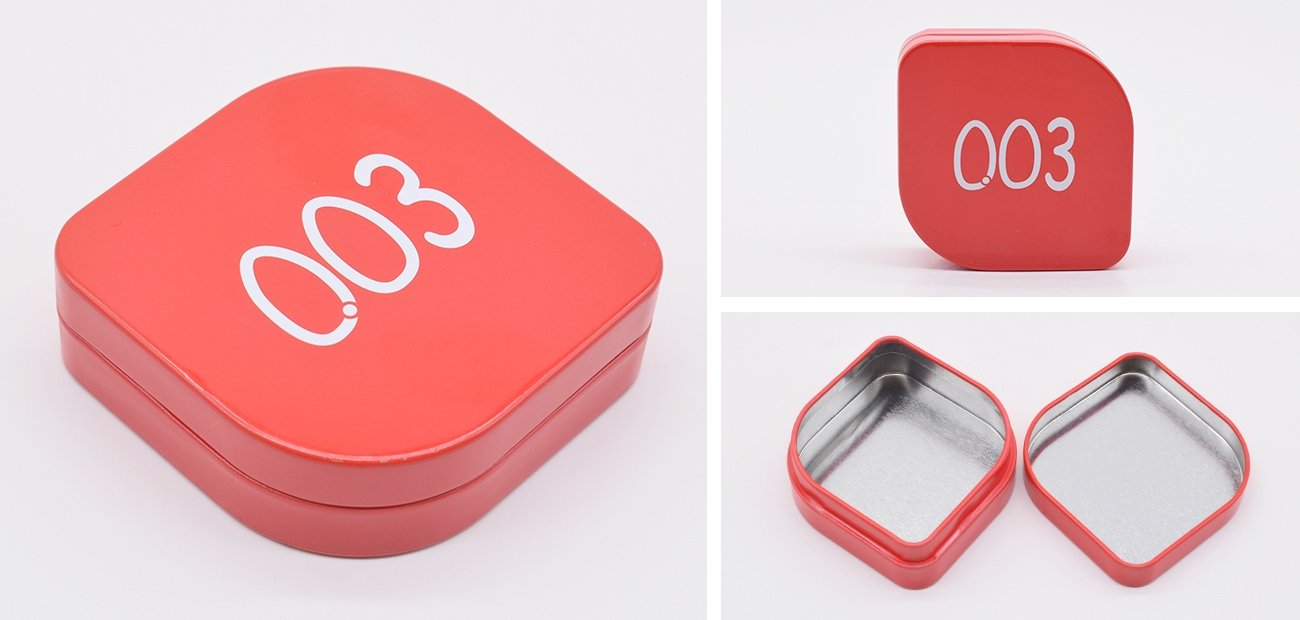 Irregular Small Tin Box Details