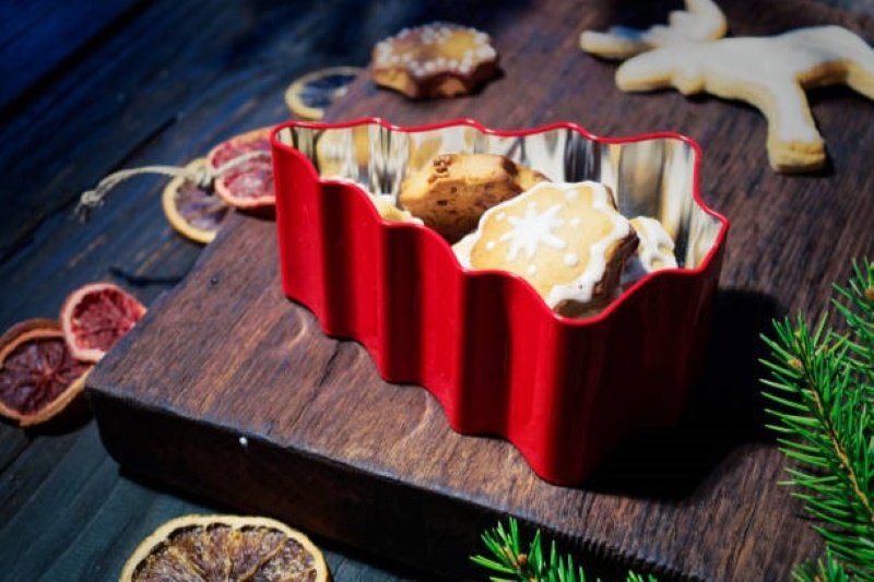 Christmas holiday tins