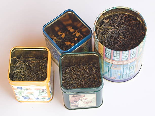 tea storage tin cans