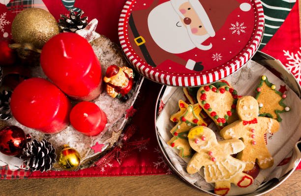 Christmas tin decorations 