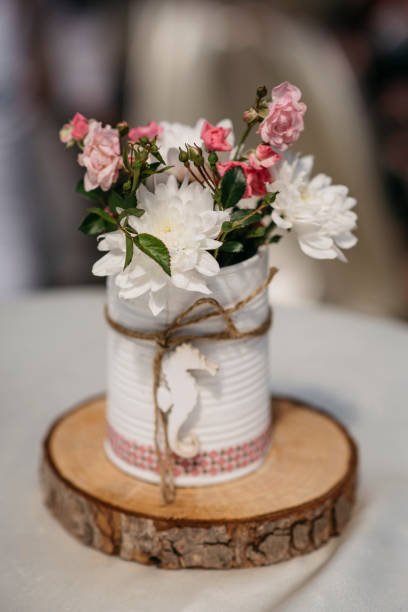 reusable wedding favor tin can design